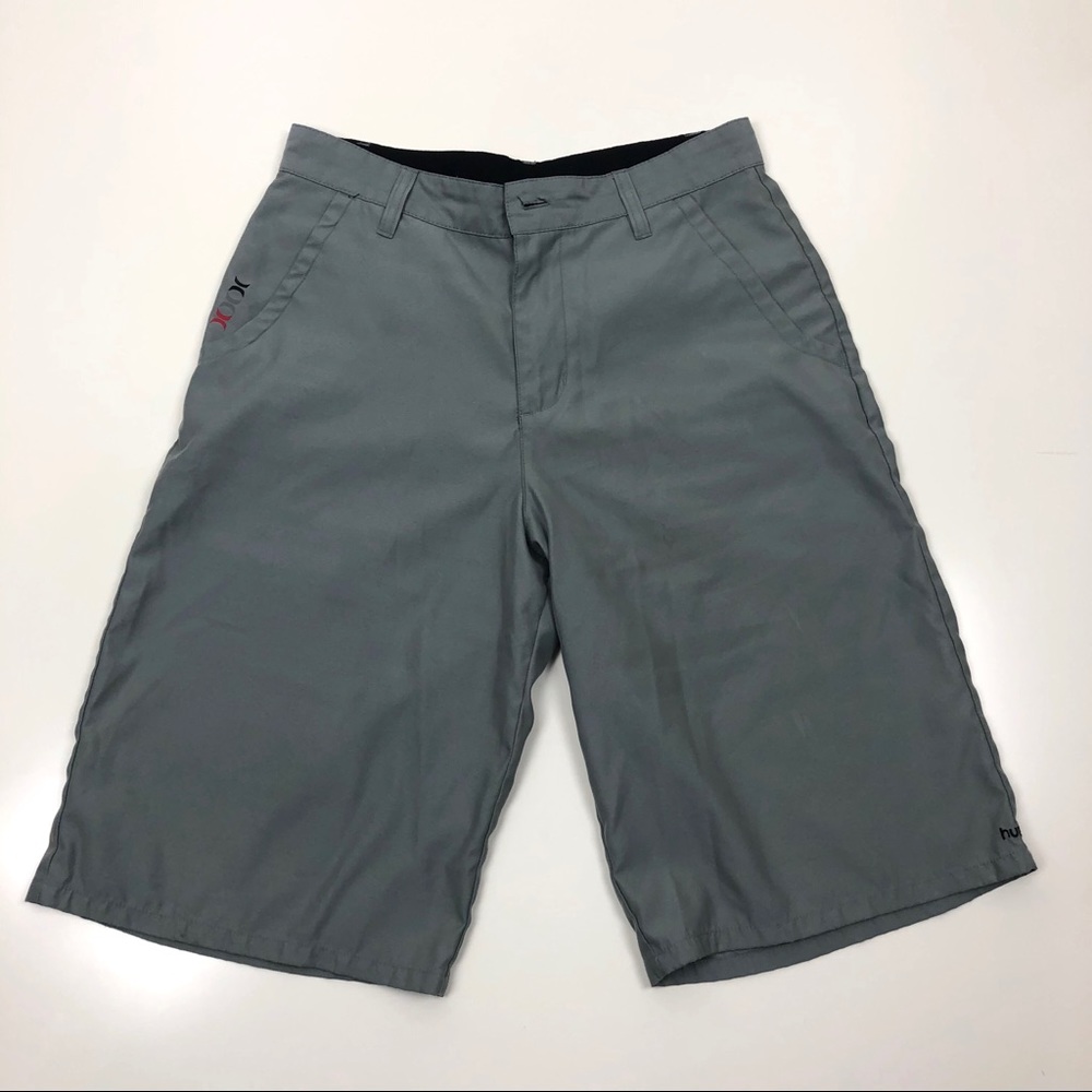Hurley Grey Flat Front Short